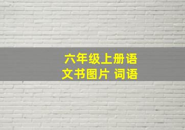 六年级上册语文书图片 词语